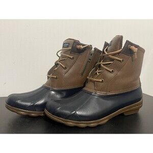 Sperry Syren Gulf Round Toe Duck  Womens Brown Casual Boots STS84628 Size 9.5 M